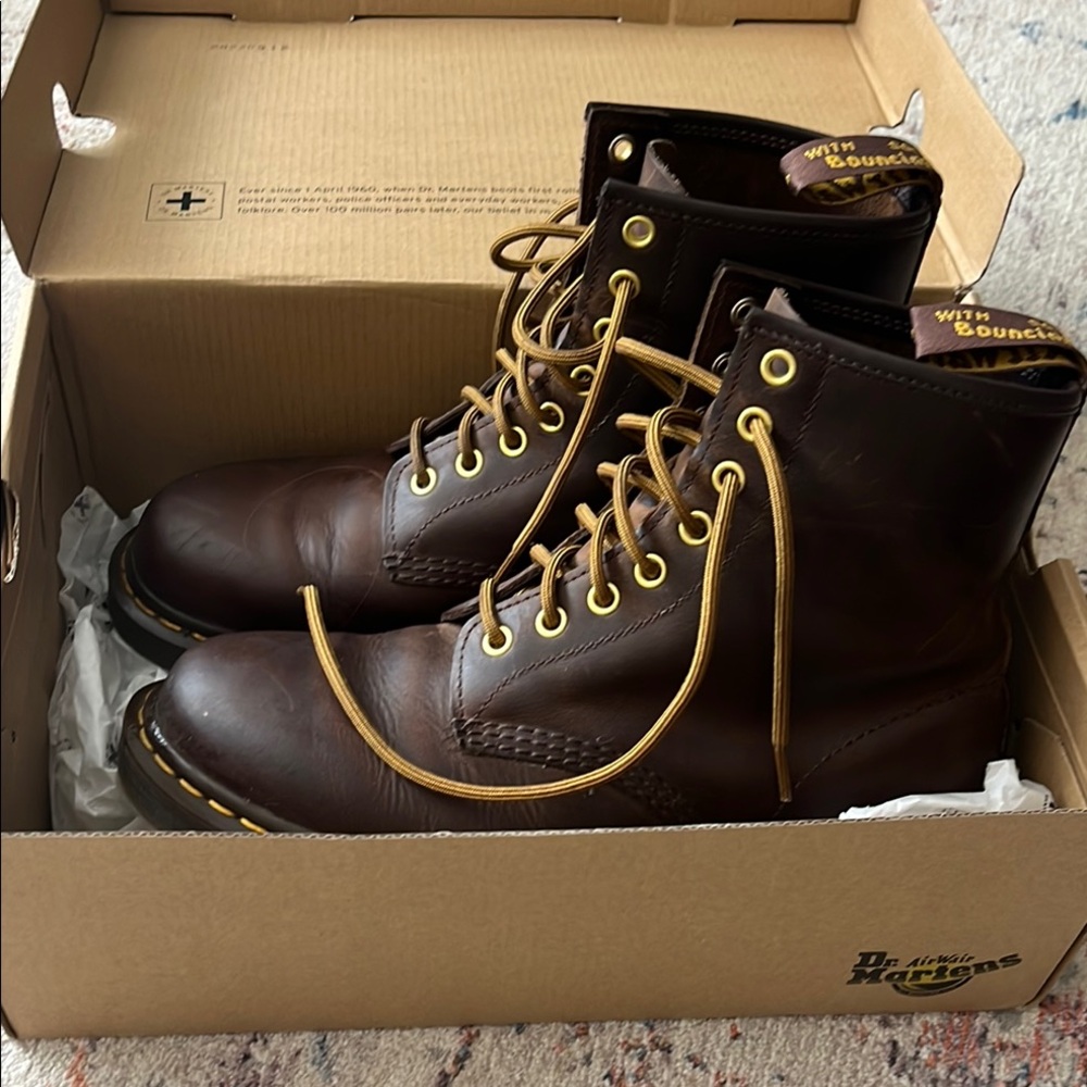 Dr. Martens Crazy Horse Leather Boots